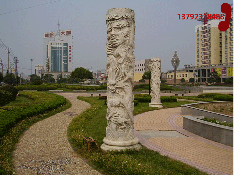 石龙柱的雕刻步骤(图1)